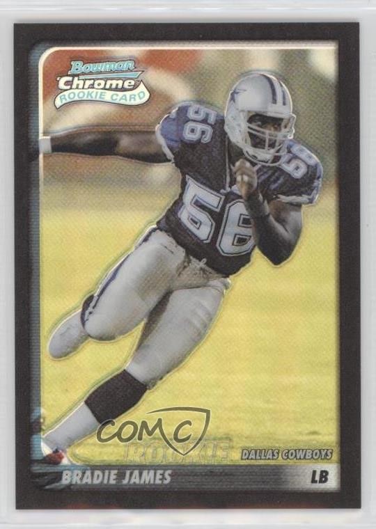 2003 Bowman Chrome Refractor 164/500 Bradie James #141 Rookie RC 0c6