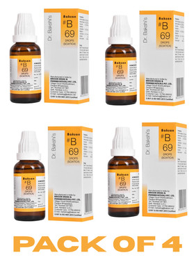 Bakson s B69 Sciatica Drops 30ml | Homeopathic Sciatica Relief | Pack of 4