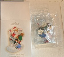 2009 Hallmark Christmas Ornament Christmas Cards For Santa Club Exclusive. NM.