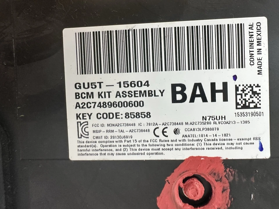 Многофункциональный модуль для левой руки 2016 FORD EDGE 2.0 GU5T15604 OEM - Изображение 2 из 4