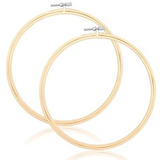 2PCS 8 Inch Embroidery Hoop Frame Set, Wood Embroidery Hoops 8 Inch, Round