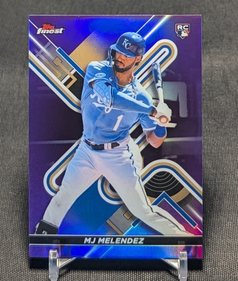 MJ Melendez Chrome Purple Refractor /250 Rookie 2022 Topps FInest Card 57 Royals