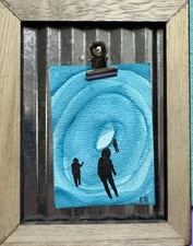 🎨 Original Watercolor ACEO – Lost In The Liminal – Art Card, OOAK