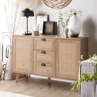 Kommode Sideboard KüChenschrank Aufbewahrungsschrank Mit 2 TüRen & 3 Schubladen