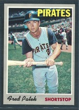 1970 Topps #94 FREDDIE PATEK Pittsburgh Pirates ~ NM