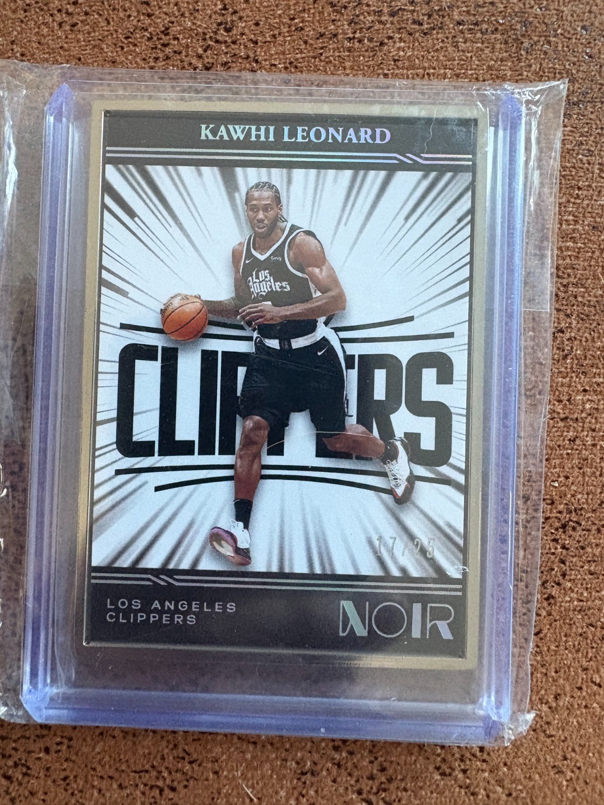 2021 Panini Noir Kawhi Leonard Metal Frame Statement Edition #d /25 #229