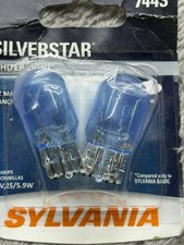 SYLVANIA SilverStar 7443 Mini Bulb 2-Pack - White Light Blue-Tint 13.5V 25/5.9W