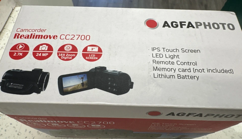 AGFAPHOTO Camcorder Realimove CC2700 Camera BOXED NEW - Image 4 of 4