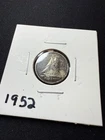 1952 Canadian Silver 10 Cents Coin