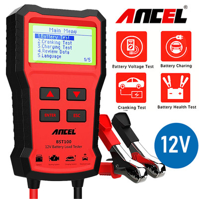 Ancel BST100 Automotive Battery Tester 12V Cranking Charging Analyzer 2000 CCA