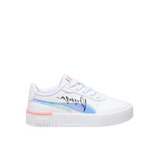 PUMA Carina 2.0 Crystal Wings Lace Up Youth Girls White Sneakers Casual Shoes 3