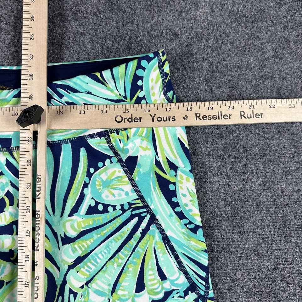 Pantalones de lujo Lilly Pulitzer para mujer XL recortados atléticos leggings estampado de hojas Foto 2 de 4