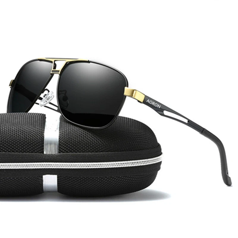 Gafas de sol fotocromáticas polarizadas de aluminio HD para hombre Gafas de piloto Gafas para conducir Foto 3 de 4