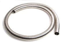 72" Length Stainless Steel Flexible Exhaust Tubing 1.25" ID Repair Exhaust Pipe