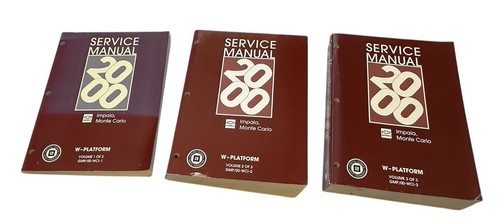 2000 Chevrolet Impala Monte Carlo Shop Service Repair Manual 3 Vol Set Vintage - Foto 2 di 16