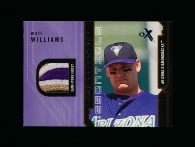 2002 Fleer EX Game Essentials Matt Williams Arizona Diamondbacks Patch *2256