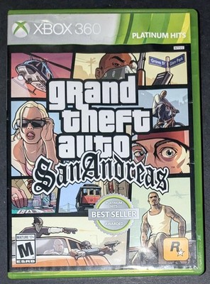 Grand Theft Auto San Andreas Platinum Hits CIB Complete With Map Xbox 360