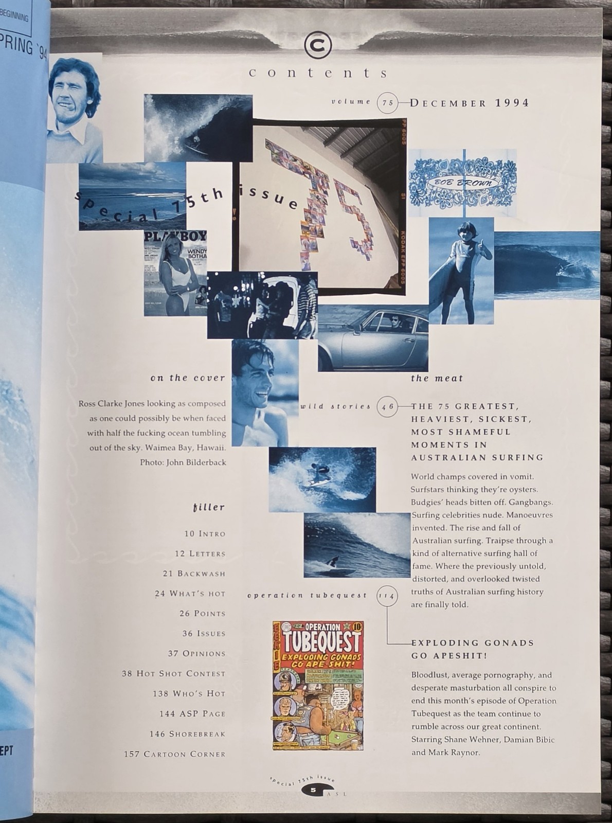 1994 Australia's Surfing Life Magazine Vol 75 Special 15th Issue Australian Surf image 3