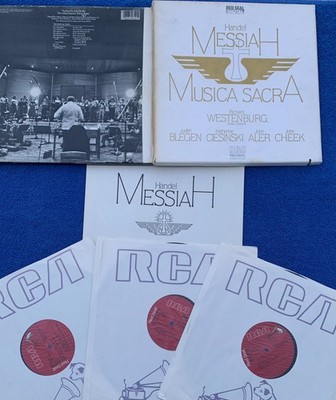 Handel's Messiah Vinyl 3 LP 1982 Box Set Musica Sacra & Richard Westenburg
