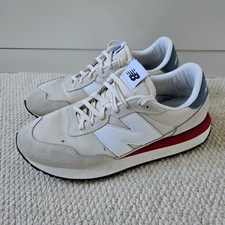 New Balance 237 Beige White Red Blue MS237VJ Trainers Mens UK 10.5 US 11 EU 45