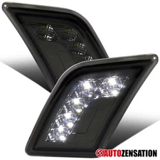 Fit 2008-2011 Mercedes Benz W204 C300 C350 Smoke Corner LED Side Marker Lights