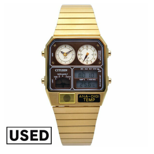 CITIZEN ANA-DIGI TEMP 腕時計 ゴールド シチズン アナデジ テンプ 復刻 限定モデル 温度計 時計 CITIZEN