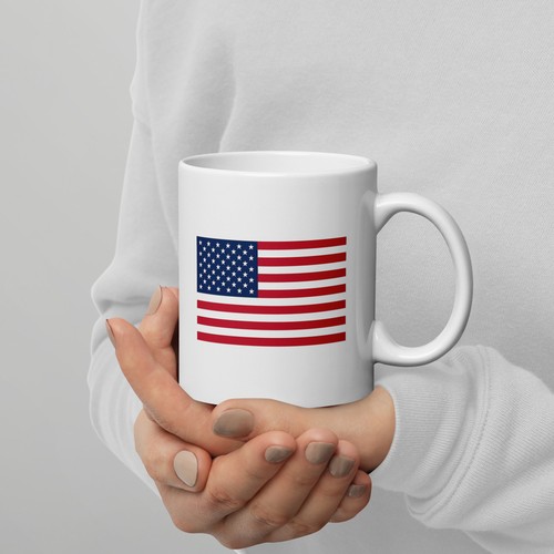 Gulf of America Established 2025 White Glossy Patriotic Ceramic Coffee Mug 11oz - Picture 2 of 3