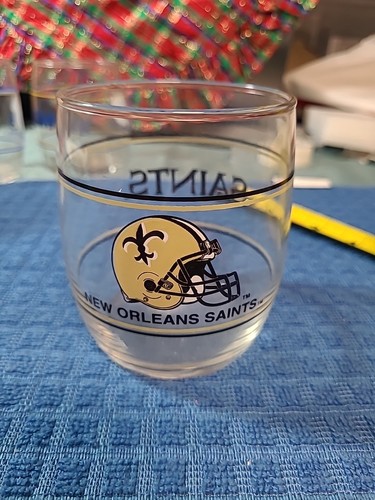 Vtg. New Orleans Saints High Ball Glass - Picture 2 of 5