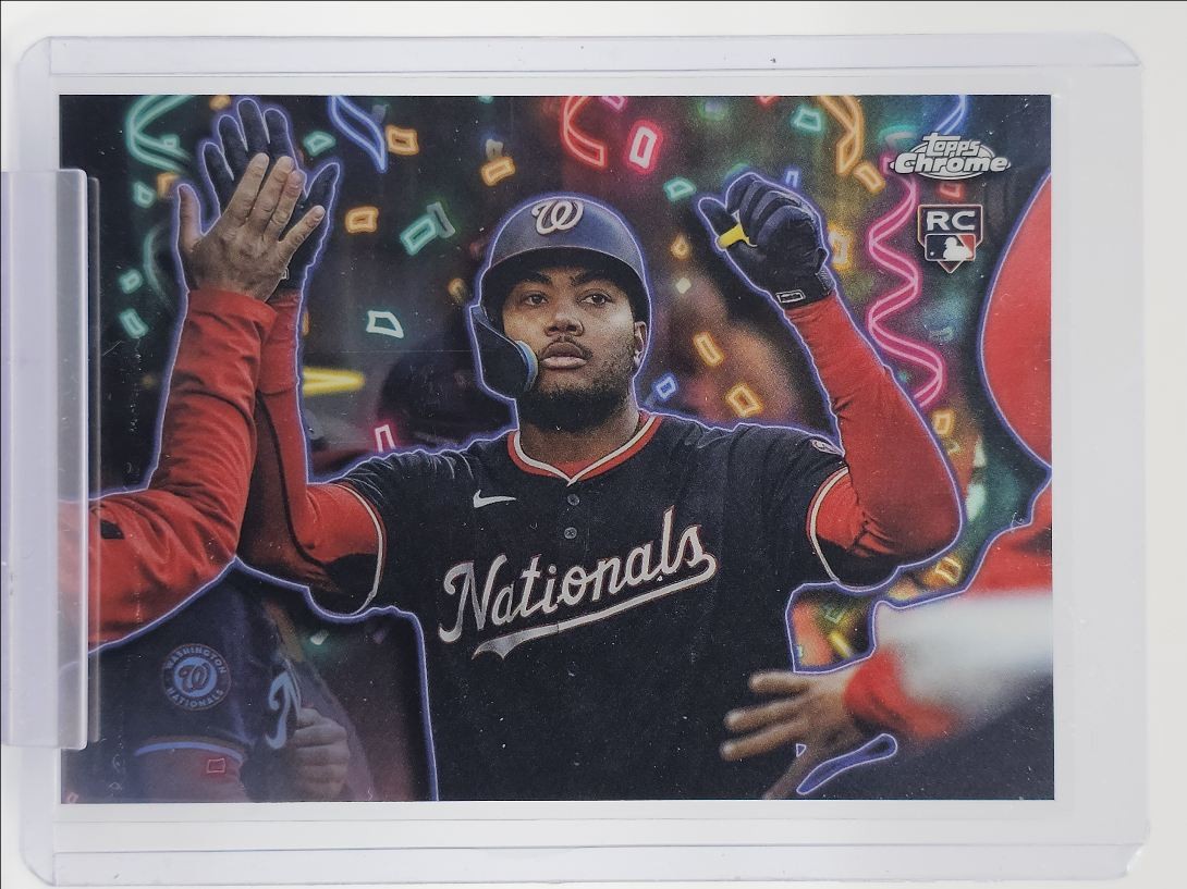 JAMES WOOD 2025 TOPPS CHROME UPDATE ROOKIE CELEBRACION SP #CT-18 RC Q3646
