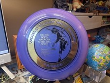 Wham-o Frisbee 1980 NAS Purple colored plastic 165G Jay Beukelman Mold 80C