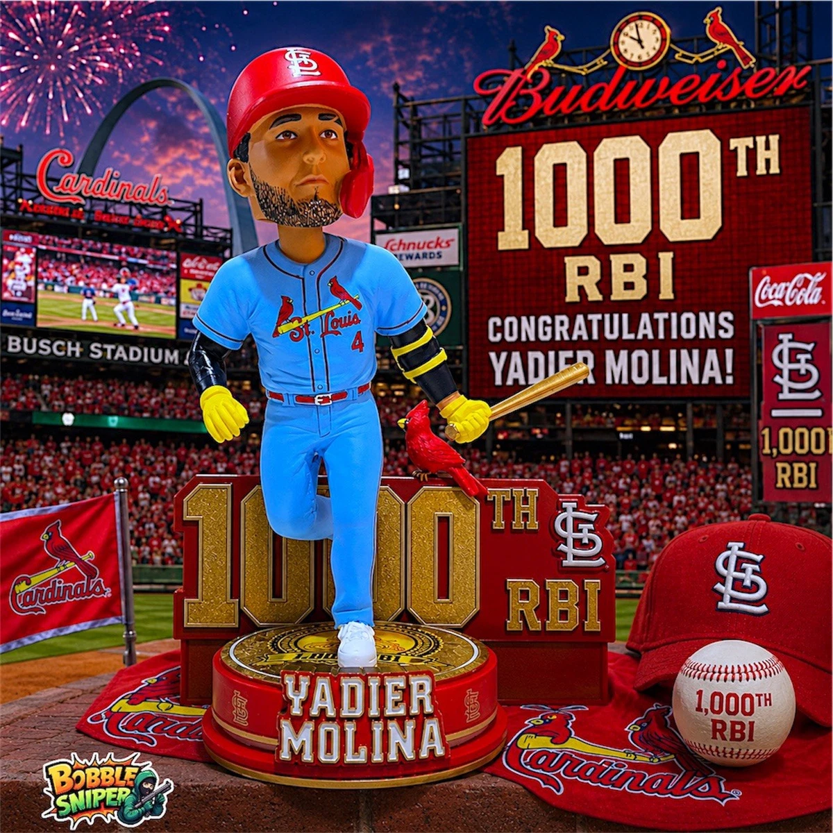 セール！MLB ボブルヘッド 2022年 ヤディエル・モリーナ/カージナルス Yadier Molina MLB Fan Bobbleheads for sale | eBay