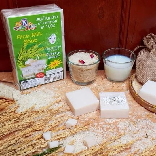 12x K Brothers Jasmine Rice Milk Soap Soft, Smooth & Radiant Skin 60g - Image 3 of 4