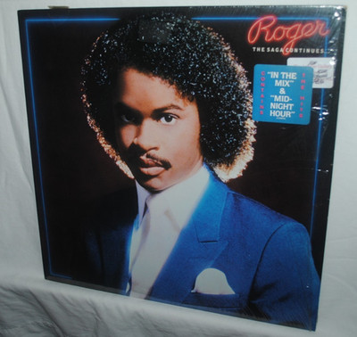 Roger, THE SAGA CONTINUES, LP record, NM, Warner Bros. 23975, Roger Troutman