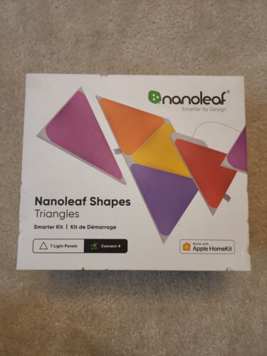 Nanoleaf Shapes Triangles Smarter Kit 7 Panels Multicolor NL47-7003TW-7PK New