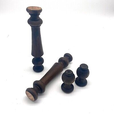 Buy Lot Of Vintage Antique Wood Baluster Turned Furniture Salvage Finial Pole 9 -e