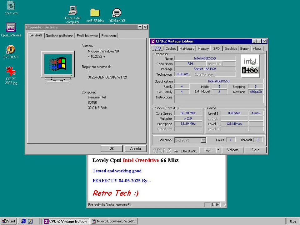 Intel overDRIVE SZ935 V4.0 PERFECT - 486 66 mhz DX20DPR66 - Immagine 2 di 4