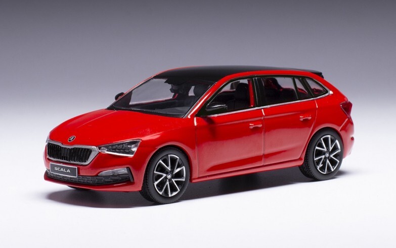 Skoda Scala rouge 2019 miniature 1/43 IXO CLC527N.22 en métal