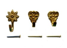 Connex/Gecco Raffhaken vermessingt Zierhaken Wandhaken verschiedene Varianten