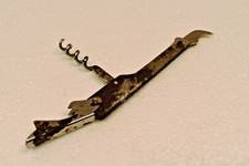 Vintage Folding Multi Tool Corkscrew Bottle Opener England Made 3 In One Tool "
