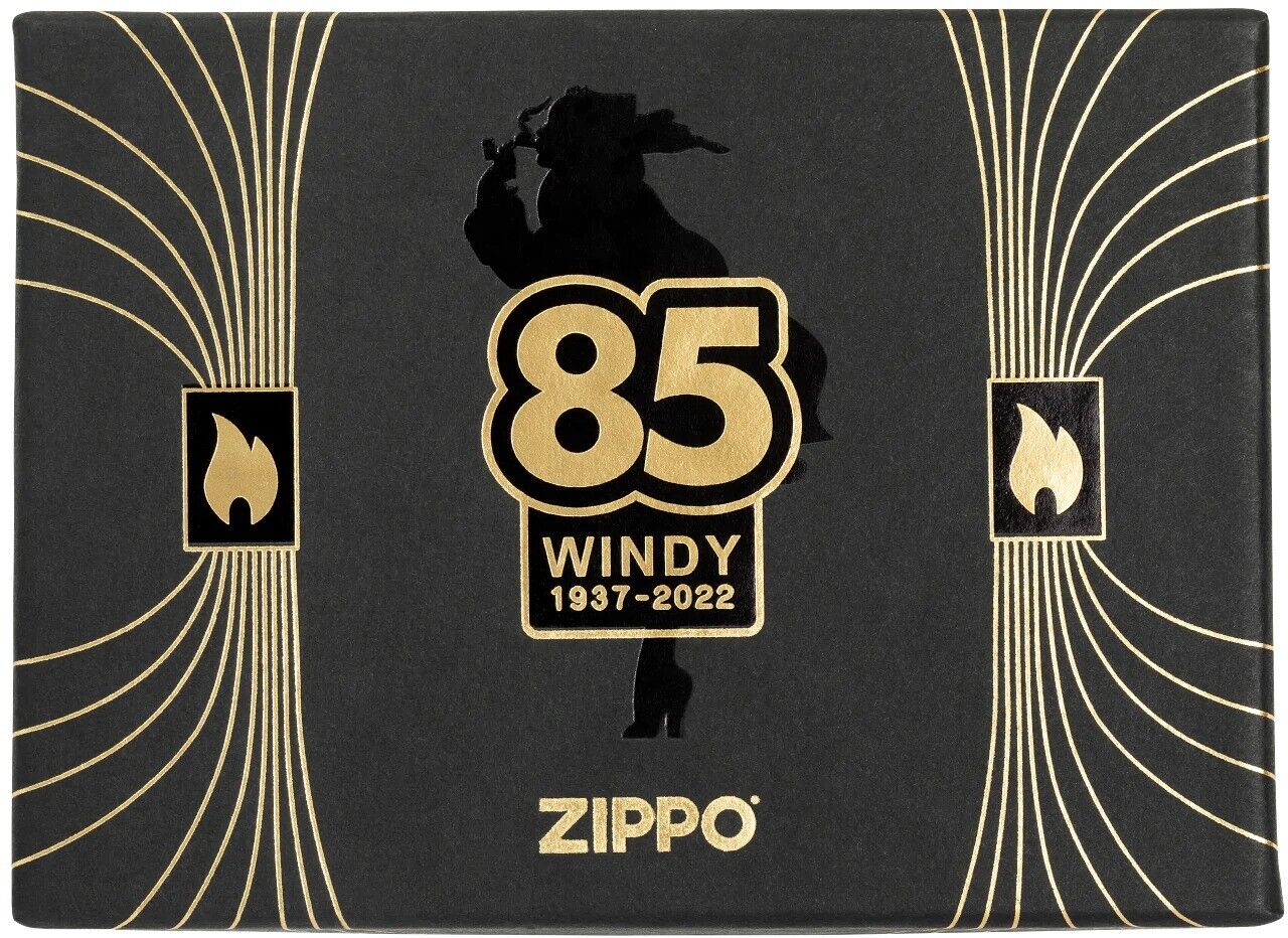 Zippo Windy Girl 85th Anniversary Collectible Armor Lighter Limited