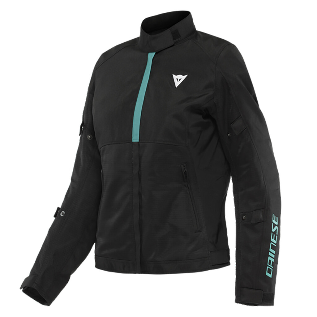 DAINESE RISOLUTA AIR TEX LADY JACKET BLACK/ACQUA-GREEN 38