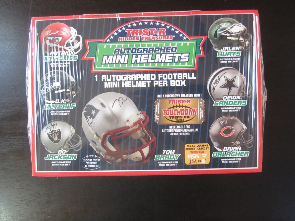 2023 Tristar Hidden Treasures Box Football Autograph Mini Helmet