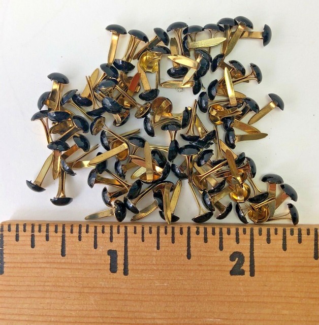 Fasteners Brads “4mm Black Dots" 100 NEW eBay