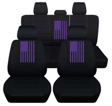 Purple Flag Seat Covers Front And Rear Fits 2011-2018 Dodge Ram 1500-3500 Truck