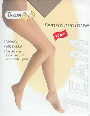 FEIN Strumpfhose, Zwickel, transparent - 20den, diamant, 36-40  *TEAM*