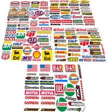 150 + Racing Decals Stickers Drag Race  Nascar High Quality Vinyl FREE Shipping