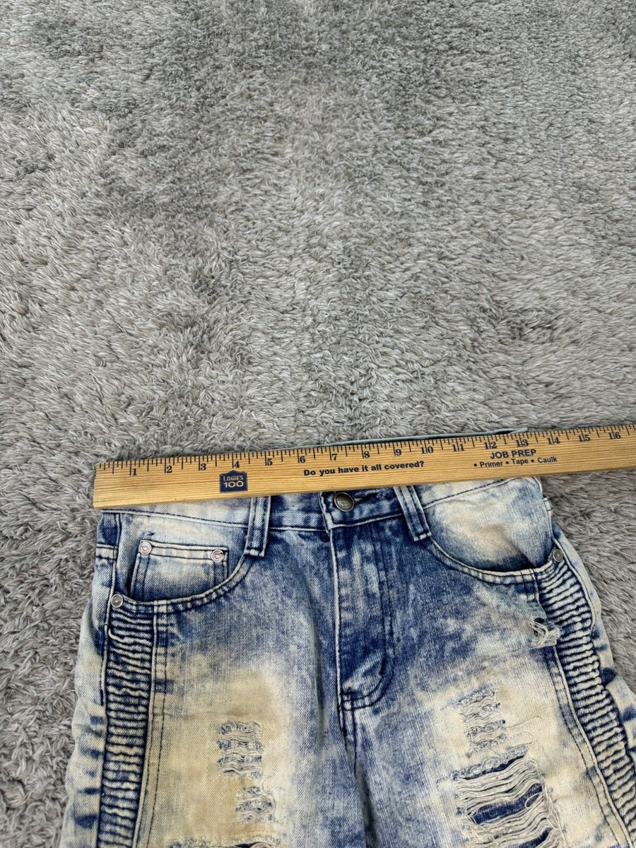 【88】THEREDTHREAD Sprint denim 1 toys Denim & Rivets Boys Jeans Shorts Size 12 Blue Moto