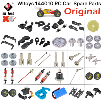 Original Wltoys 144010 RC Auto Ersatzteil ESC Shell Schwinge Reifen Stoßdämpfer