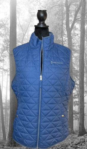 Free Country Women’s Blue & Gray Quilted Reversibl