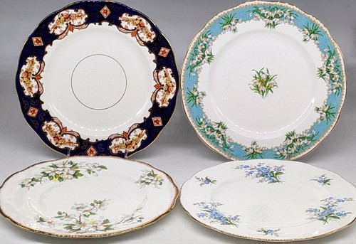 Royal Albert Dinner Plate Heirloom Forget Me Nots White Dogwood Queen Ann